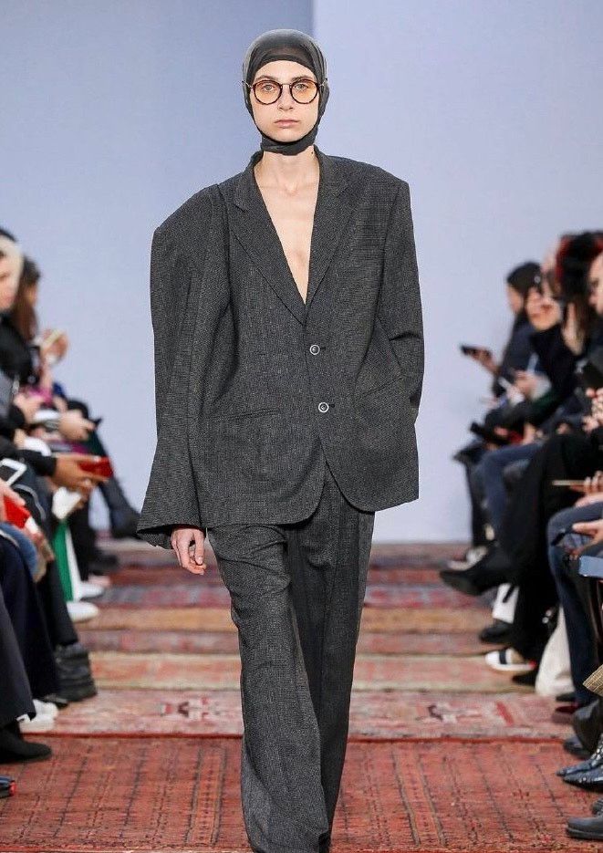 西装也能这么穿——秀场模特带你搭配