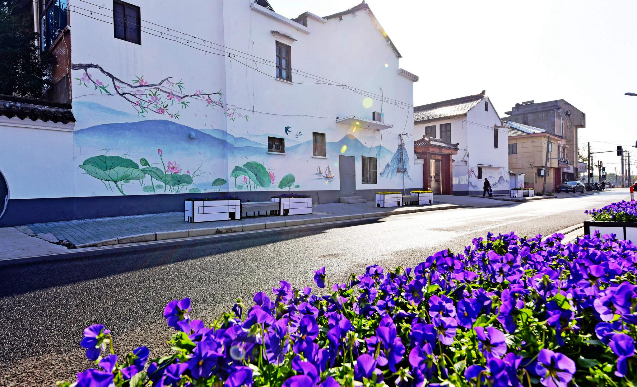 水美厚桥,美丽乡村.2021年12月03日,江苏无锡锡山区厚桥街道.