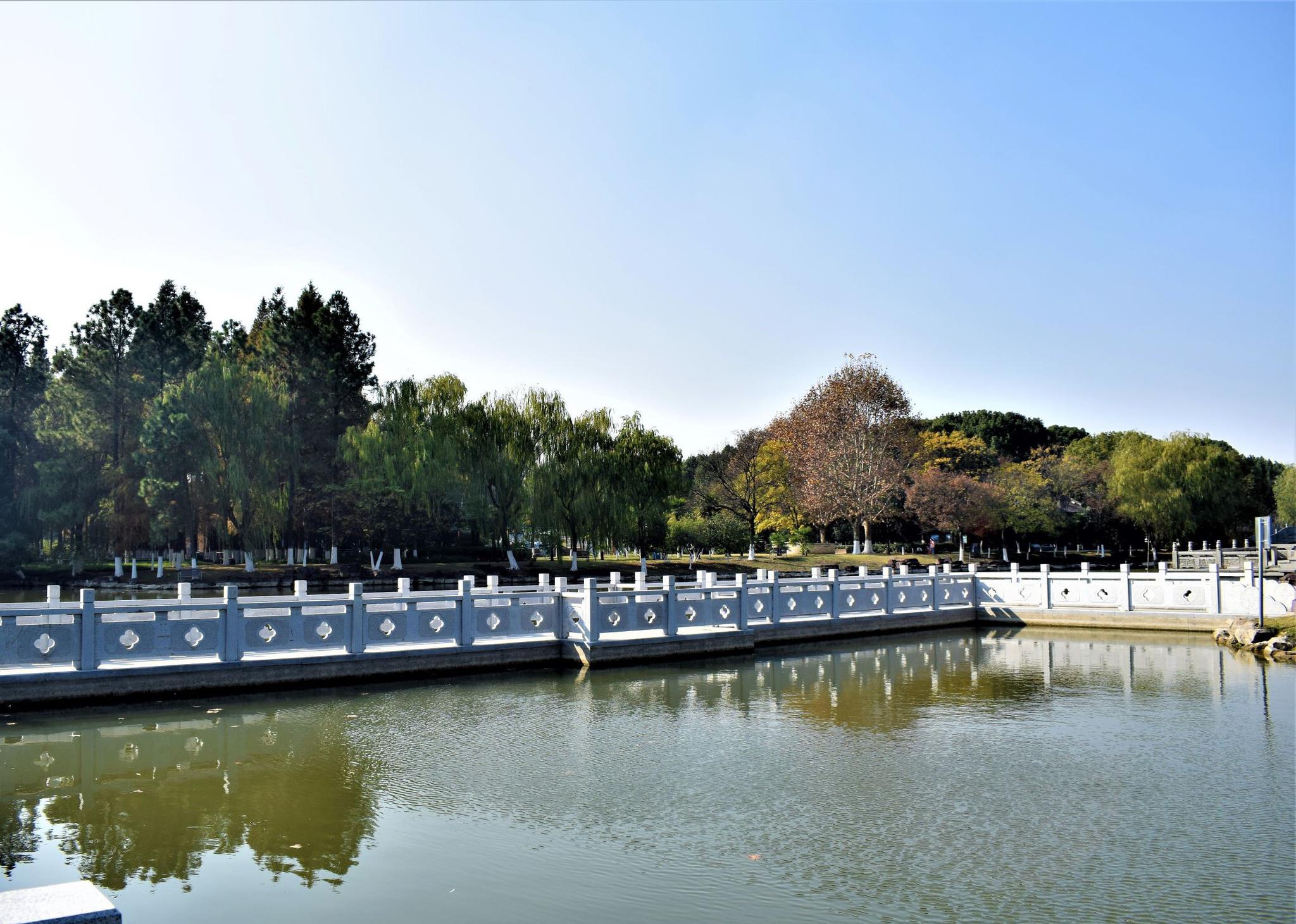 冬日下的范蠡湖