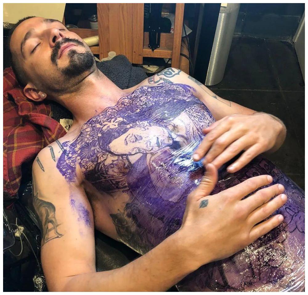 希安拉博夫为出演收税人真的去纹身