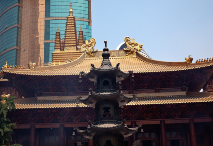我国"最贵"的寺庙,坐落在上海市中心,门票要50元_高清图集_新浪网