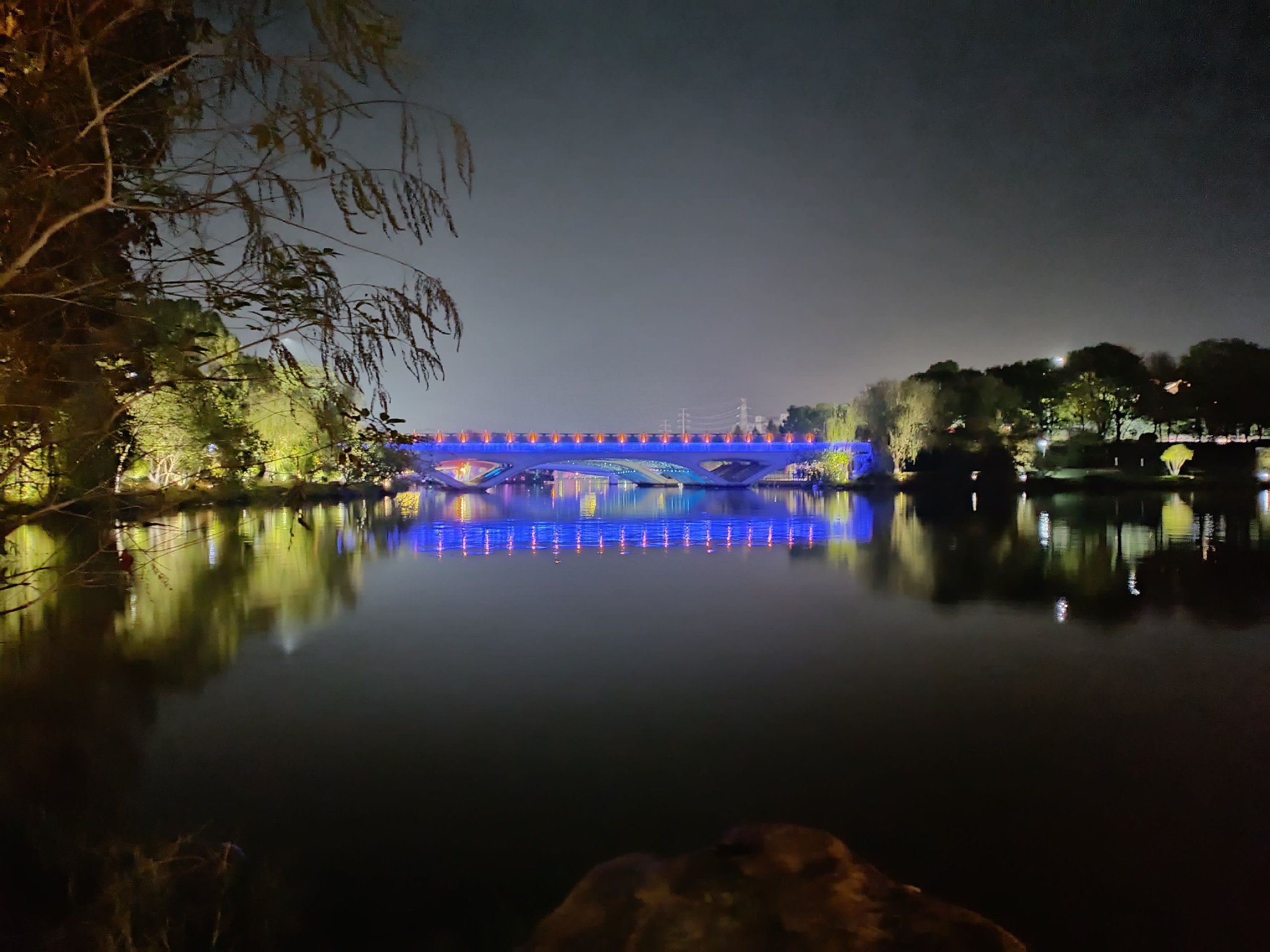 吉安的桥:后河梦回庐陵景区" 子合桥"夜景风光欣赏