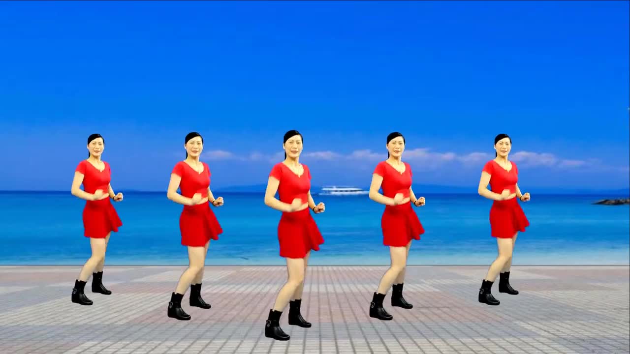 广场舞《爱是辣舞》初级扭腰小摆跨18步,简单好看又好学!