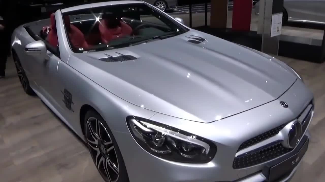 拉风的敞篷跑车奔驰sl400,v6引擎367马力4.9秒破百