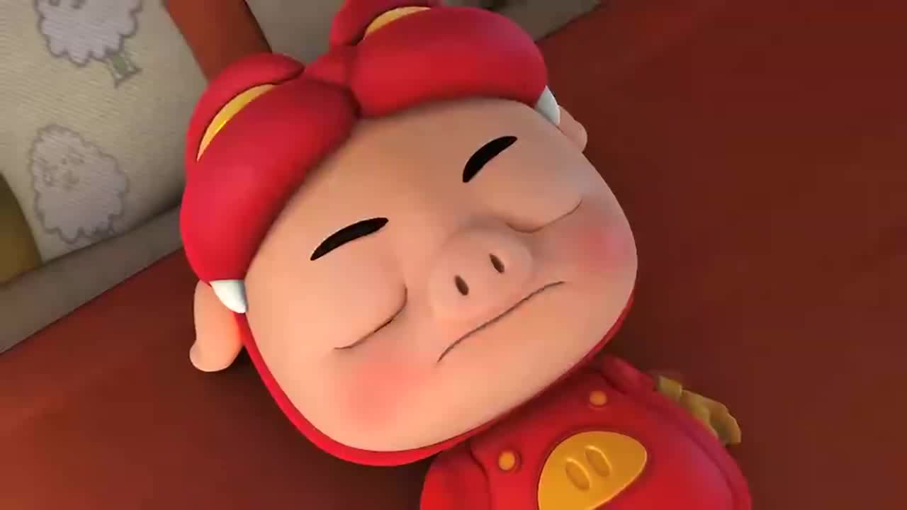 猪猪侠之梦想守卫者猪猪侠都受伤了连梦里都惦记着棒棒糖呢