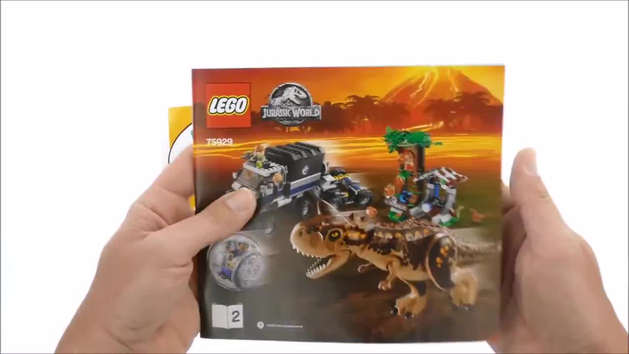 乐高lego75929侏罗纪世界系列食肉牛龙回旋舱大逃生