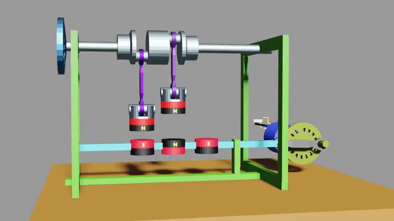 磁力传动永动机