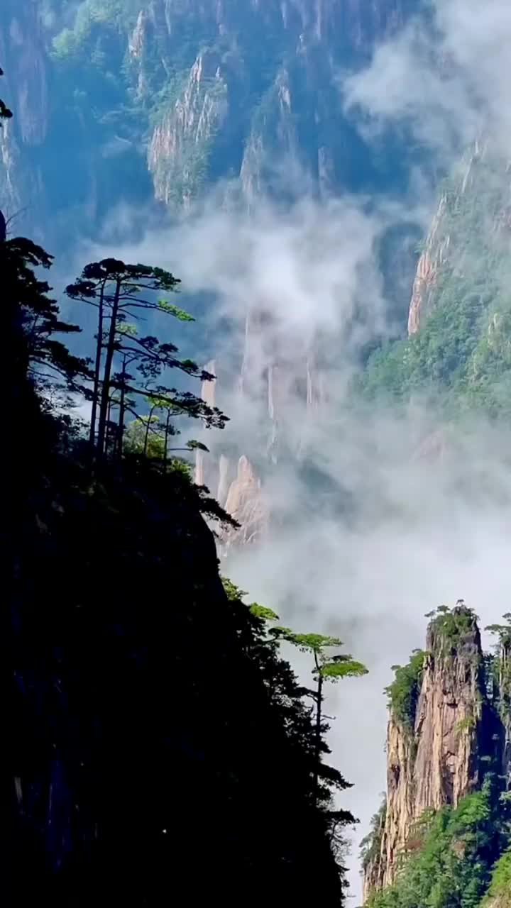 黄山有个地方叫西海瑶台,这里有个景点叫"三剑客"!