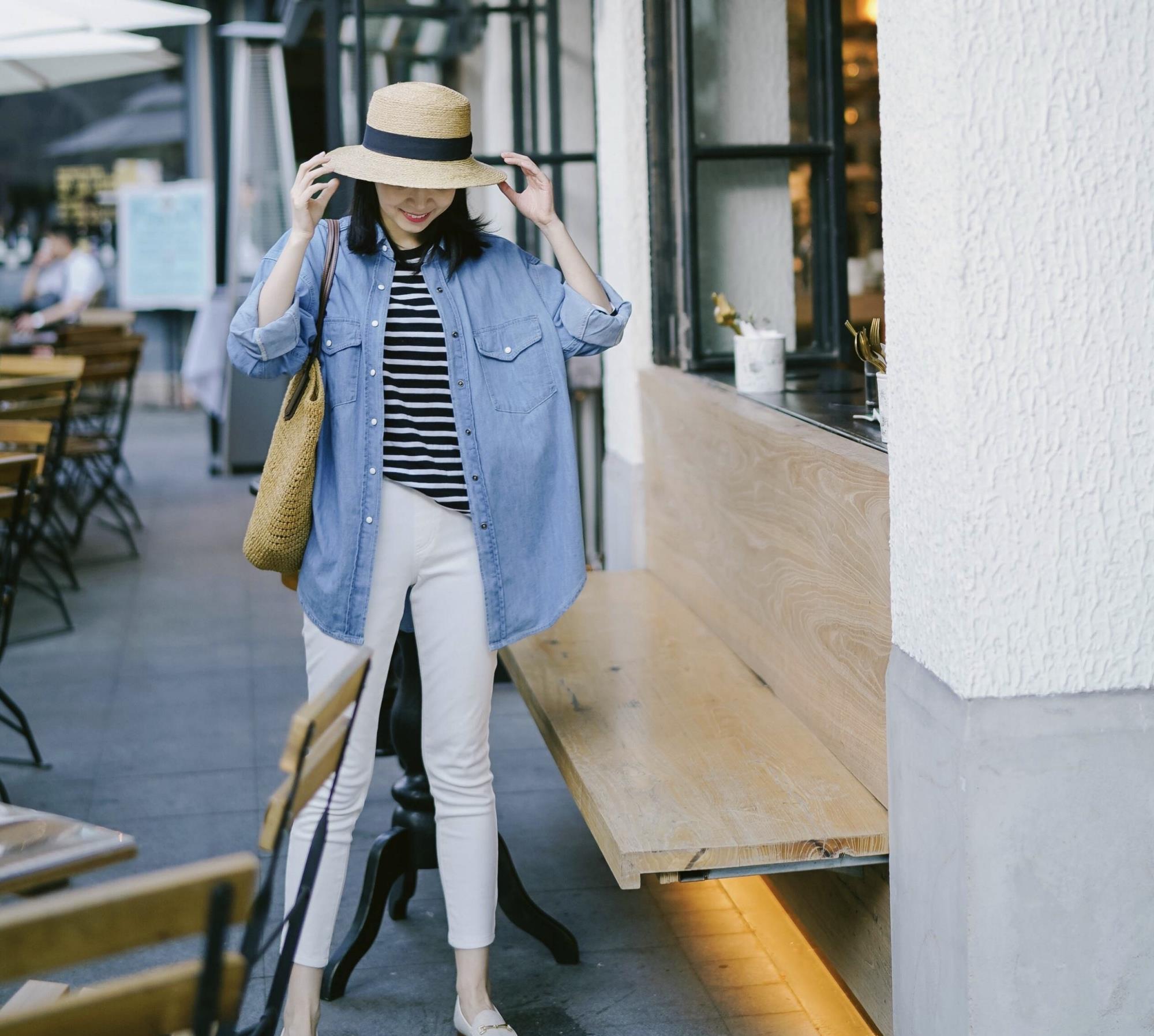 开春不知道穿什么小白裤豆腐鞋被三木博主带火了太高级