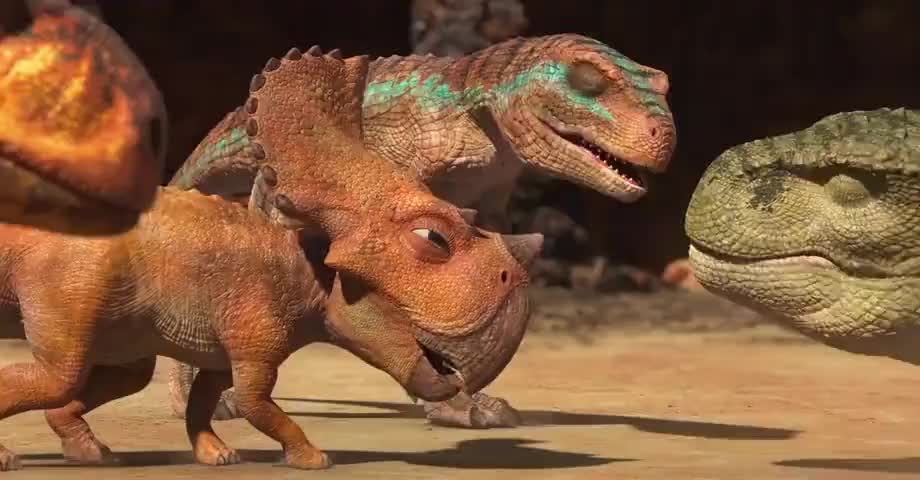 阿嚏被恐爪龙抓走了小疙瘩和蓝蓝恨透了这样的自己无能为力