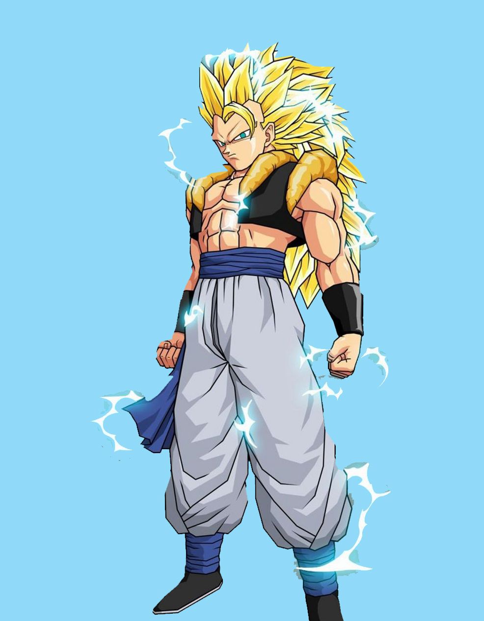 龙珠:同人画师笔下的悟吉塔,超级赛亚人第五阶的悟吉塔真帅!