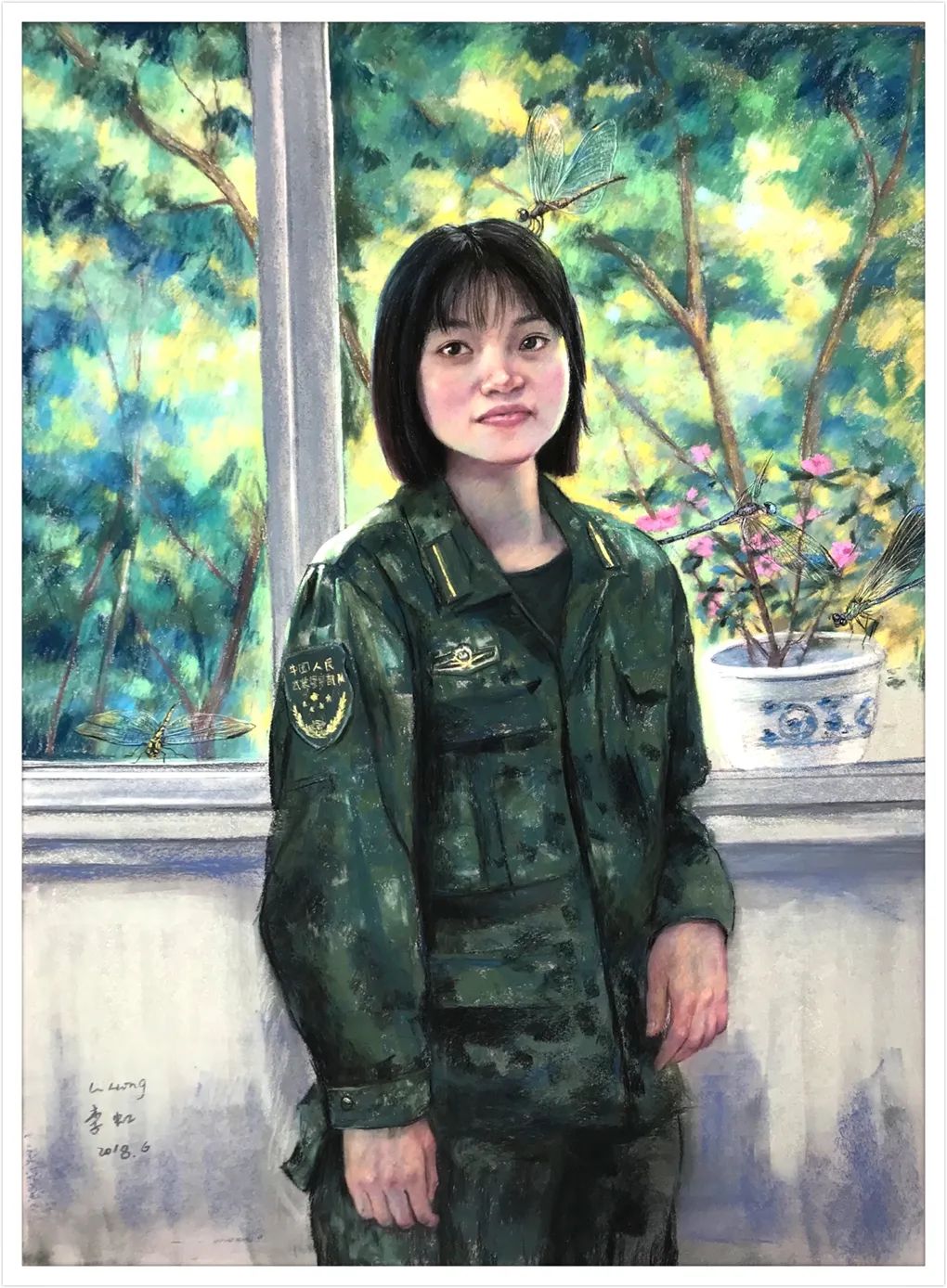 女画家李虹的绘画作品,让大家感受到了,她不俗的绘画天赋