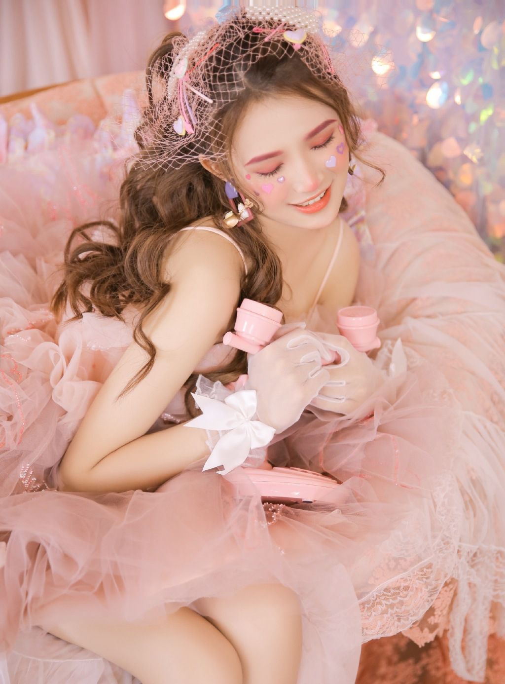 网红美女时尚粉色系穿搭_高清图集_新浪网