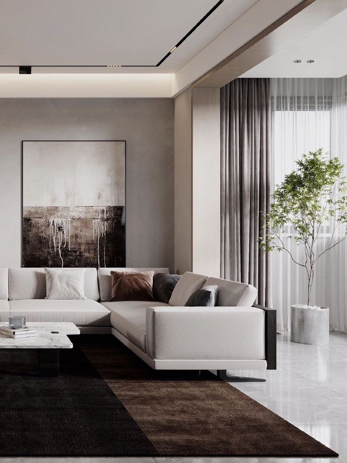以现代简约的设计勾勒出空间格调__财经头条