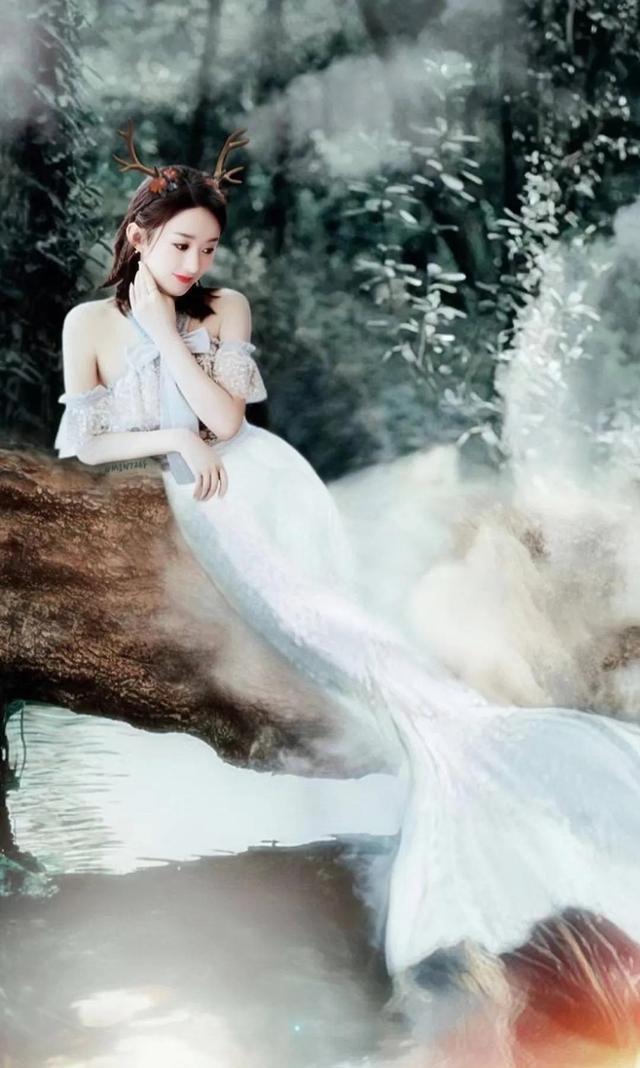 赵丽颖化身美人鱼每条人鱼都绝美想放家里养起来你要不要养