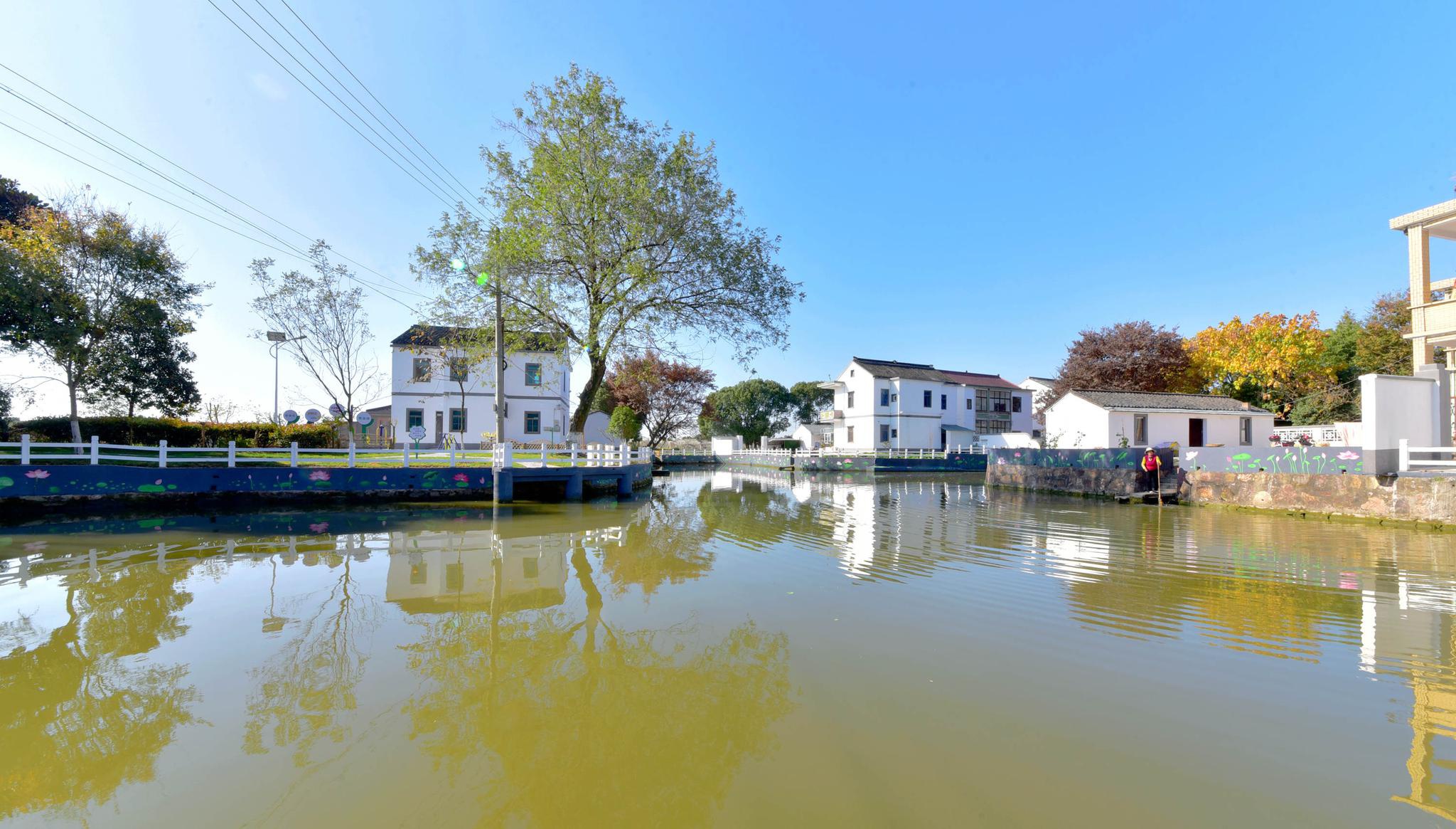 美丽乡村南古庄,精心打造颜值大提升.江苏无锡锡山东港港南村.