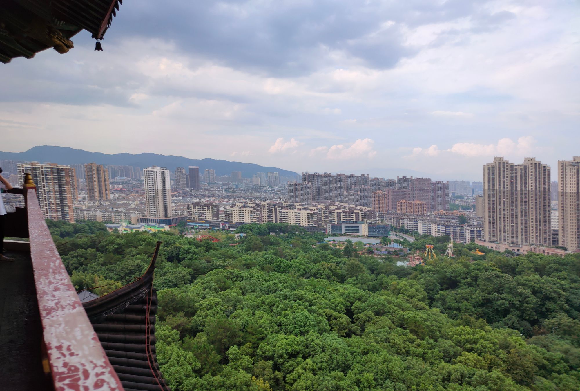 江西新余城区，我国绿化率最高的城市，高楼林立，房价全省最低