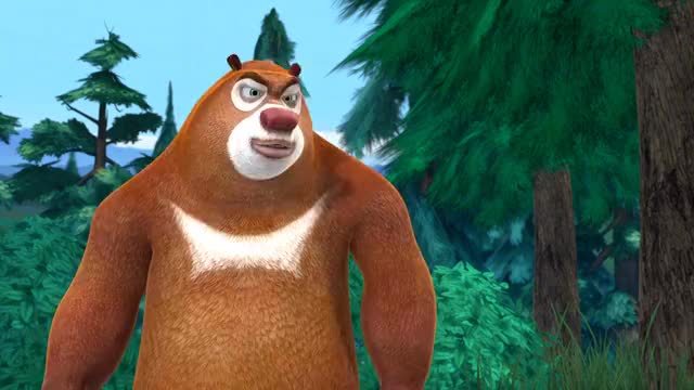 熊出没光头强在森林晕倒还好有熊大在换了别人都不管他