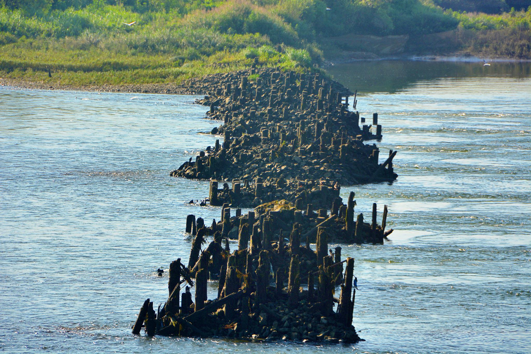 辽宁丹东鸭绿江燕窝铁路桥遗址,原创拍摄
