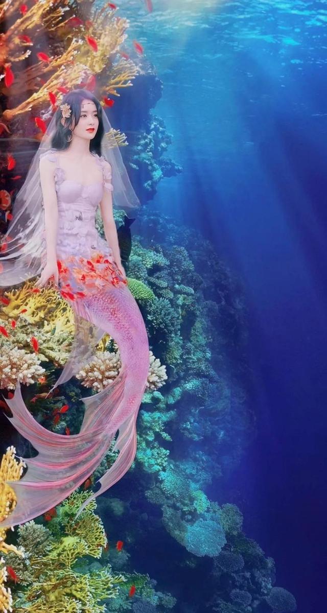 赵丽颖化身美人鱼每条人鱼都绝美想放家里养起来你要不要养
