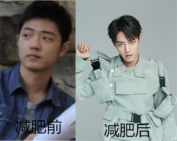 明星减肥判若两人肖战刘诗诗不算什么看到他放下了奶茶