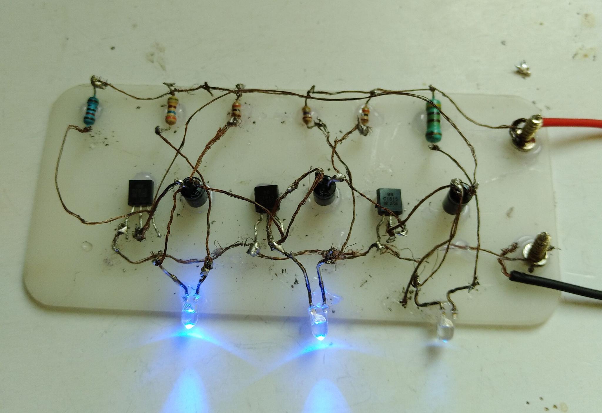 自制电子流动闪光灯