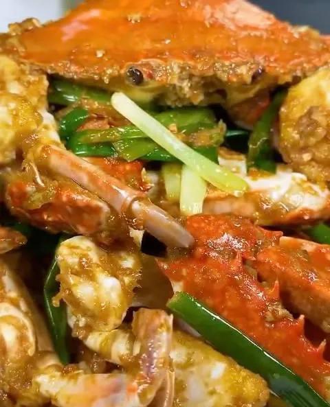 味道鲜美简单易做的广式葱姜炒花蟹大家喜欢吃吗