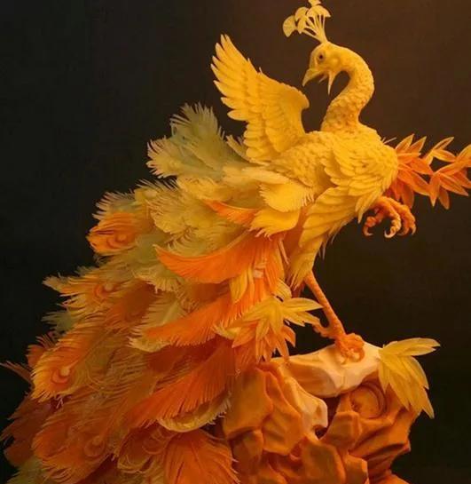 食物大雕花艺术