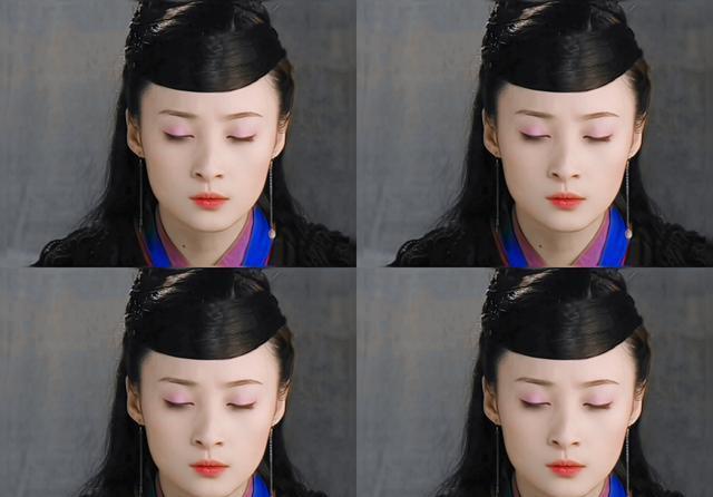 蒋勤勤的黑蝴蝶和穆念慈基本无发饰但还是美得惊人