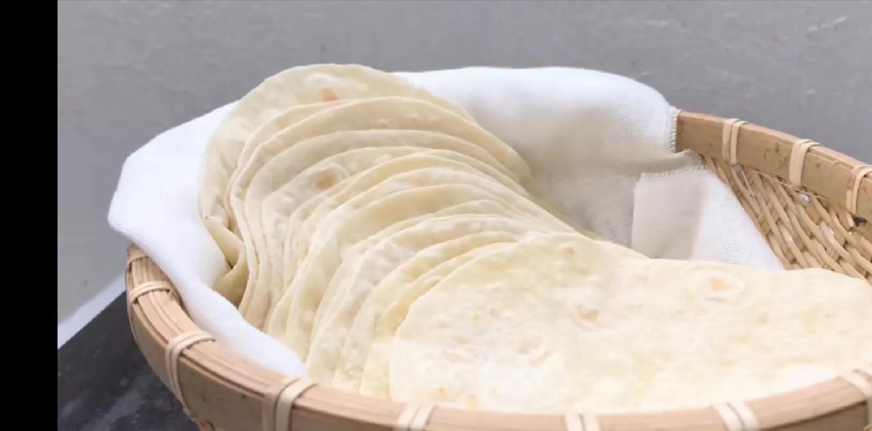 河南特产烙馍白糖卷烙馍