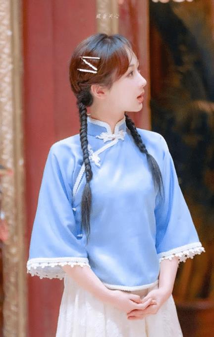 民国女生造型,杨幂看起来好年轻,林心如永远的神