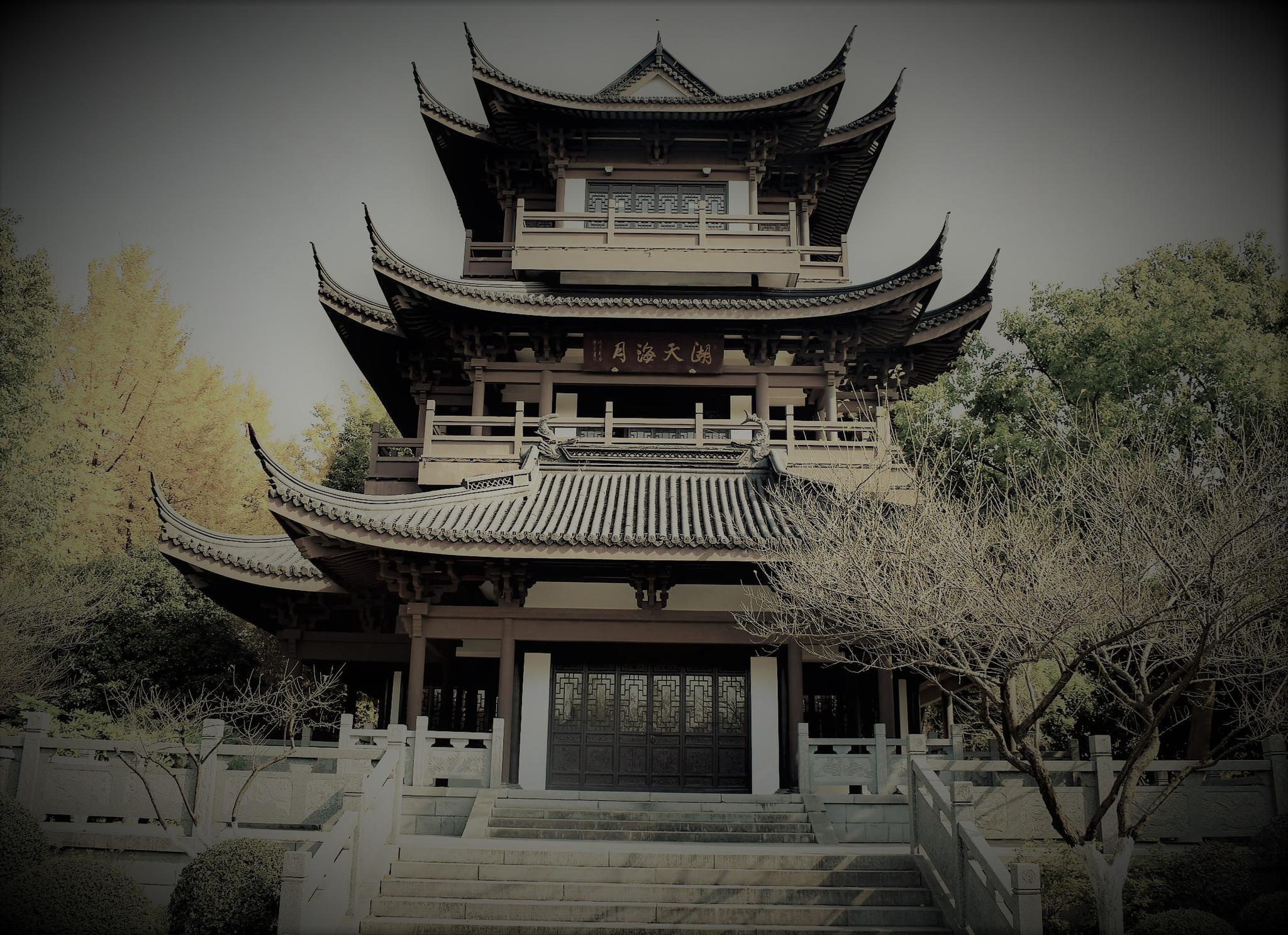 实拍范蠡湖公园冬景