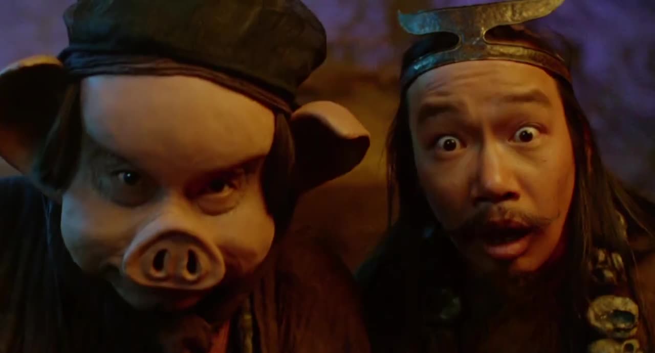 大话西游之大圣娶亲猪八戒仗着自己的本领高让沙僧干活