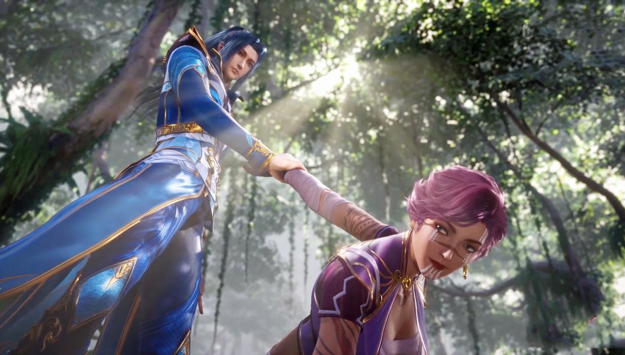 紫珍珠跳海逃脱唐三化身法海成功俘获美女小弟