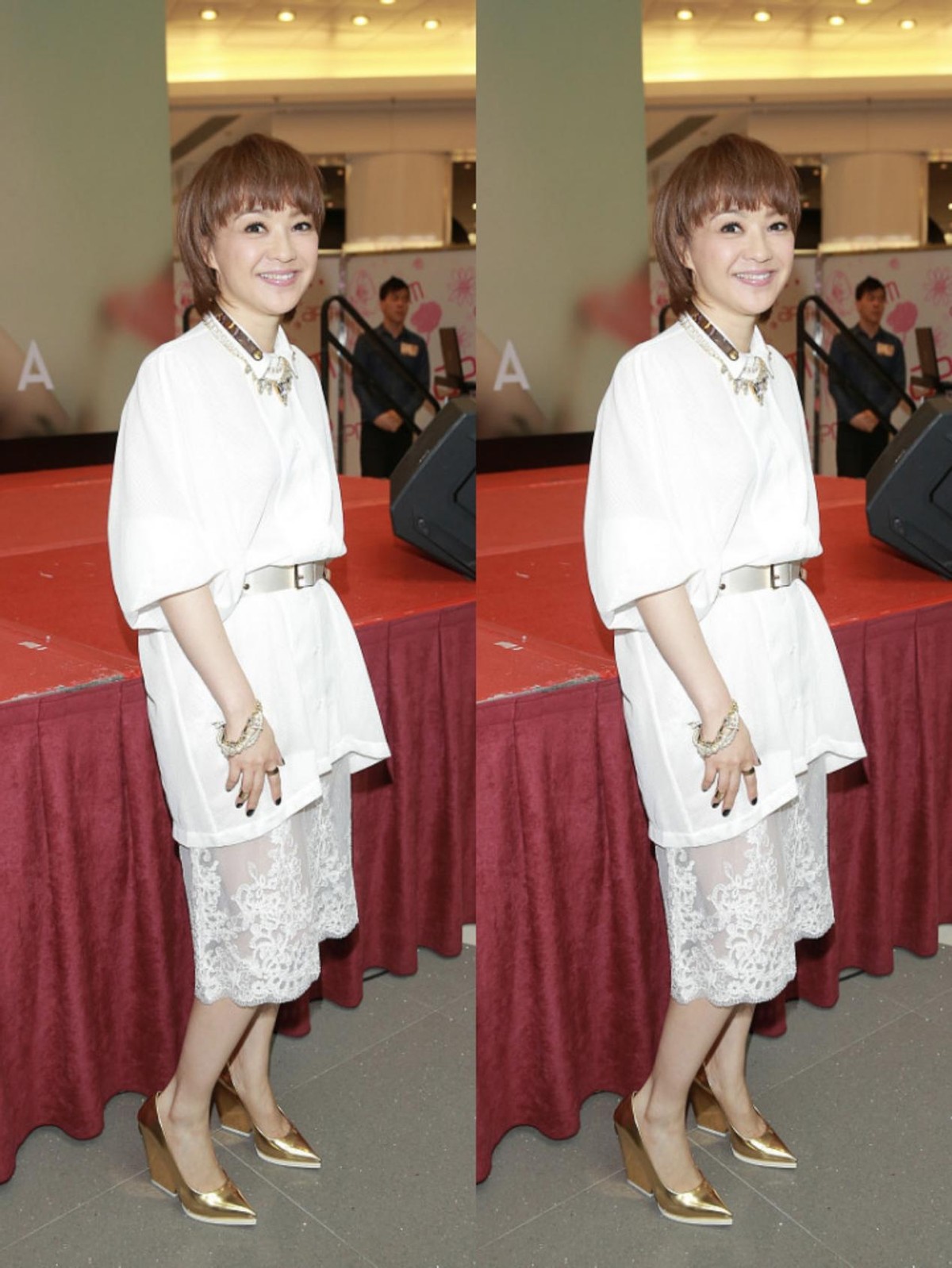 陈慧娴是咋保养的65年出生的看不出啥皱纹穿白裙还挺干净的