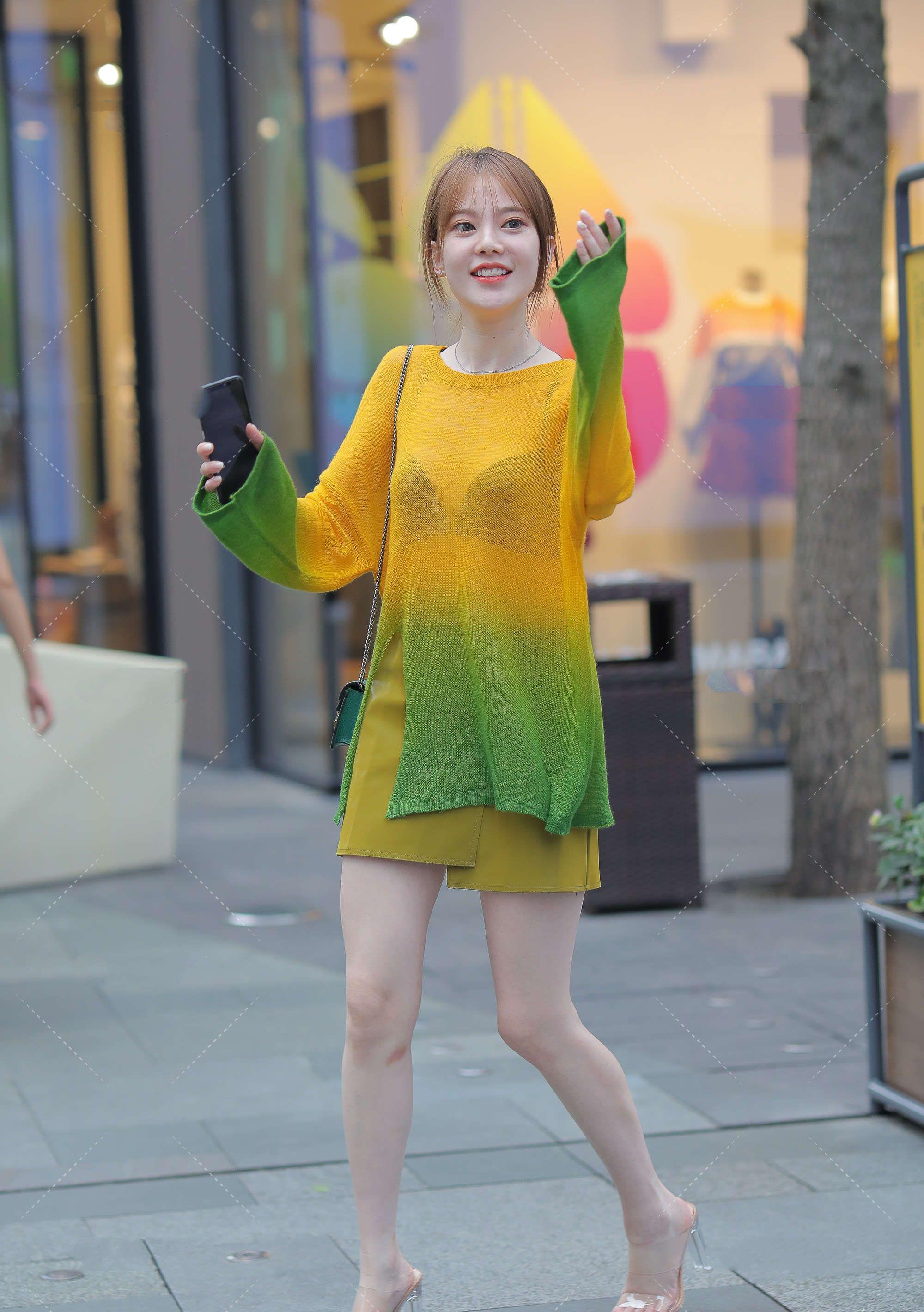 暖色系搭配显温暖感觉,黄绿渐变很美,独特又活泼_高清图集_新浪网