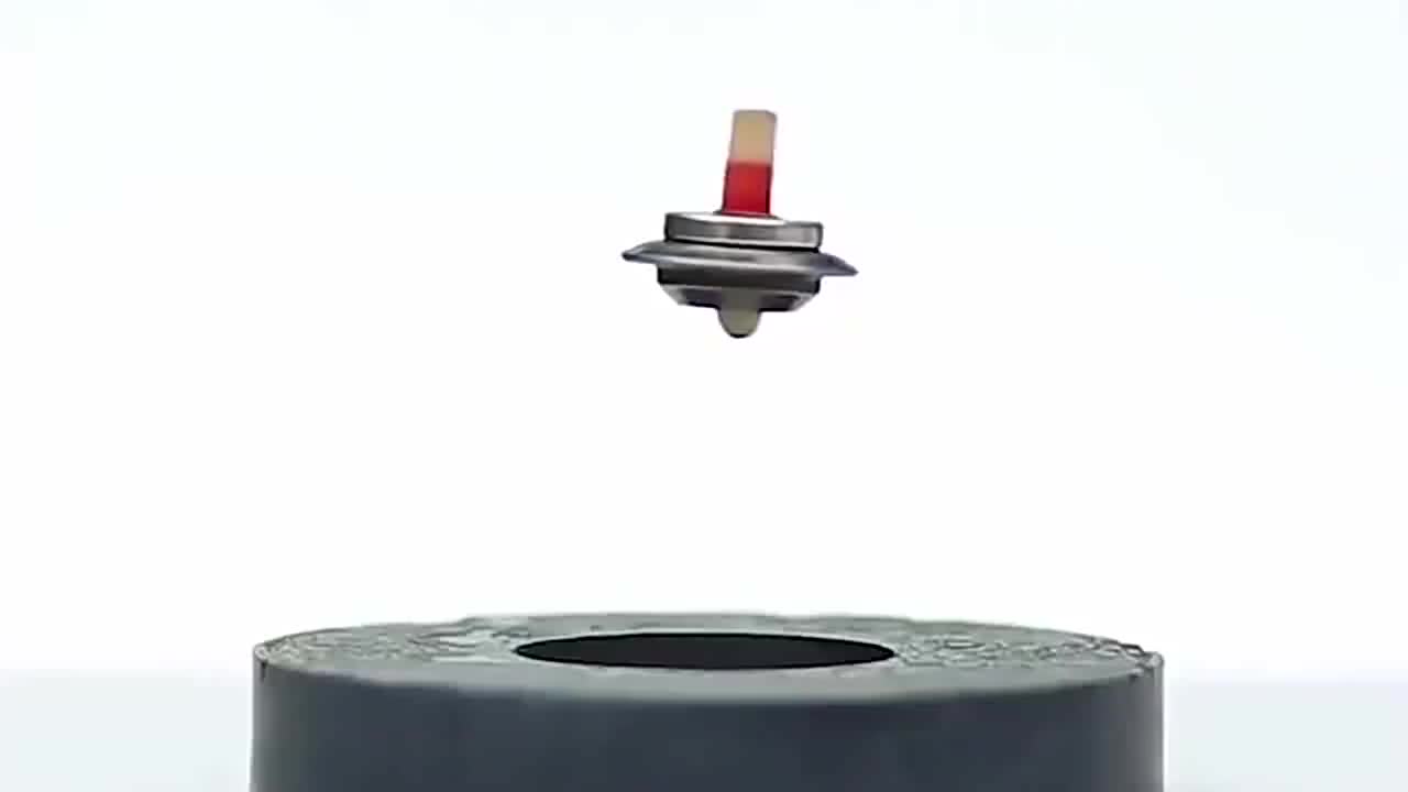 只需一块磁铁,就能做出炫酷的磁悬浮陀螺