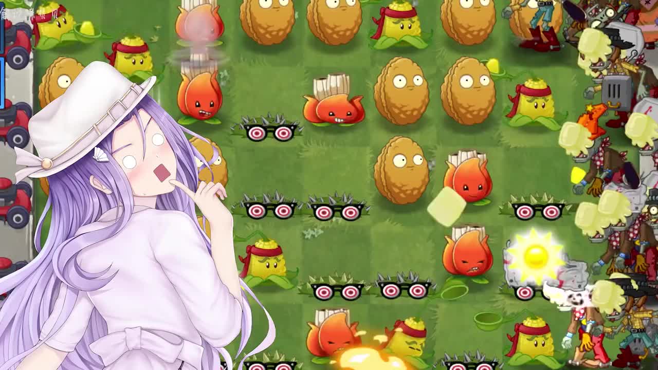 植物大战僵尸陈贝贝把不当人挑战玩成了娱乐模式