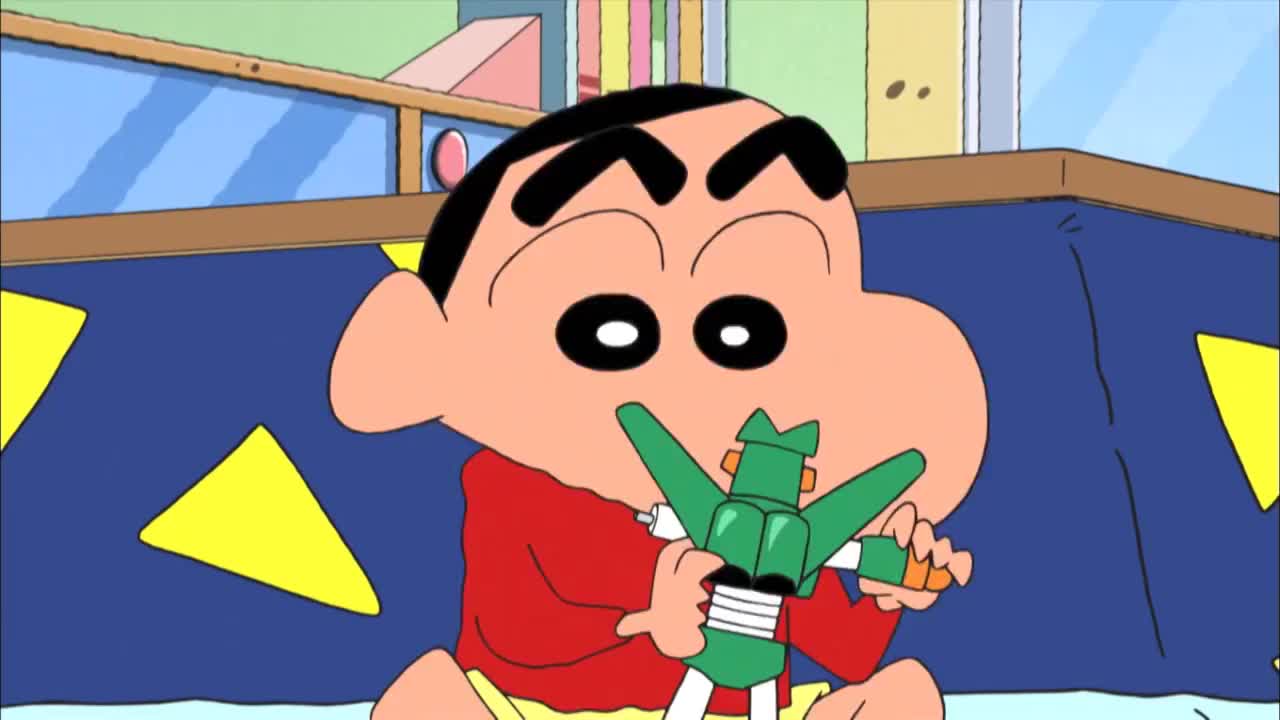 蜡笔小新:整理不好就要把玩具全丢掉哦!是小新最爱的玩具哦!