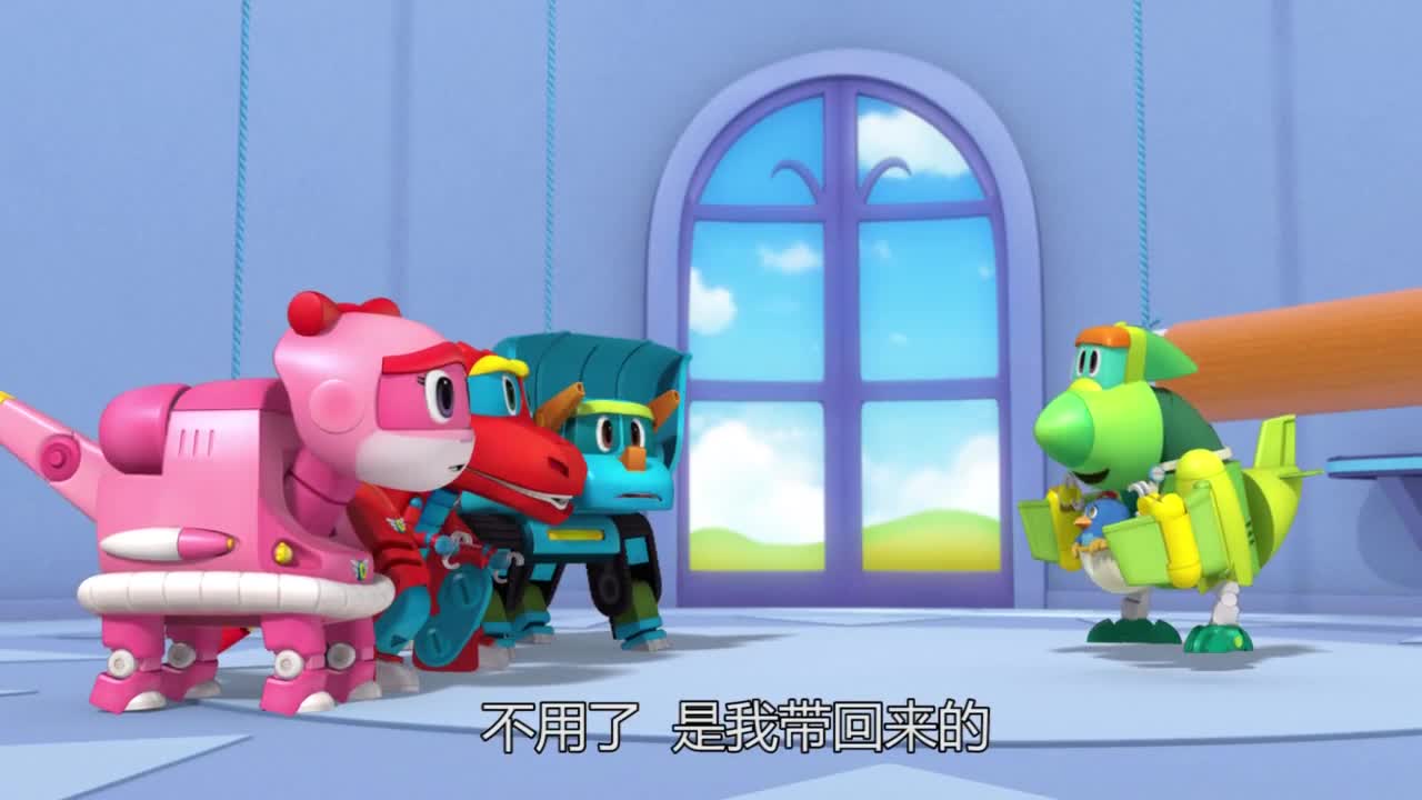 帮帮龙:小鸟肚子饿,叫乐乒找吃的,乐乒弄热水给小鸟洗澡!