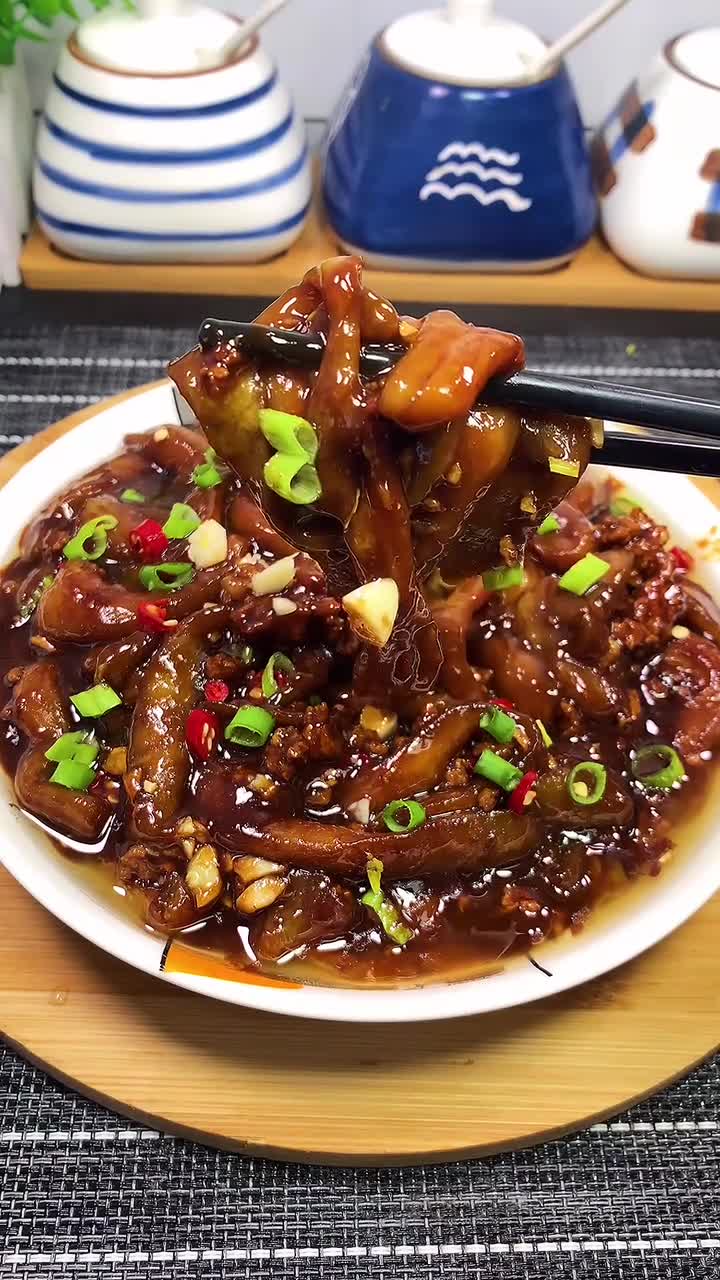 不用油炸的酱茄子简单好吃不油腻