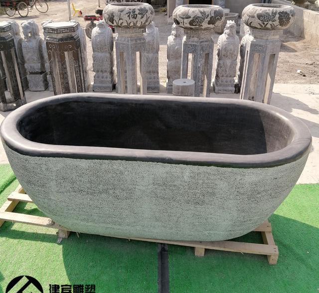 沐浴石雕浴缸石雕洗澡盆多图|石雕|洗澡盆|浴缸_新浪新闻