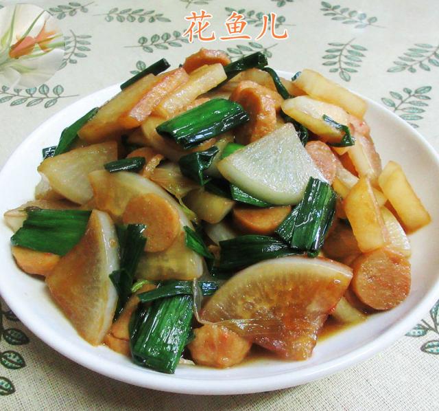 甜不辣炒萝卜,做法简单,美味好吃