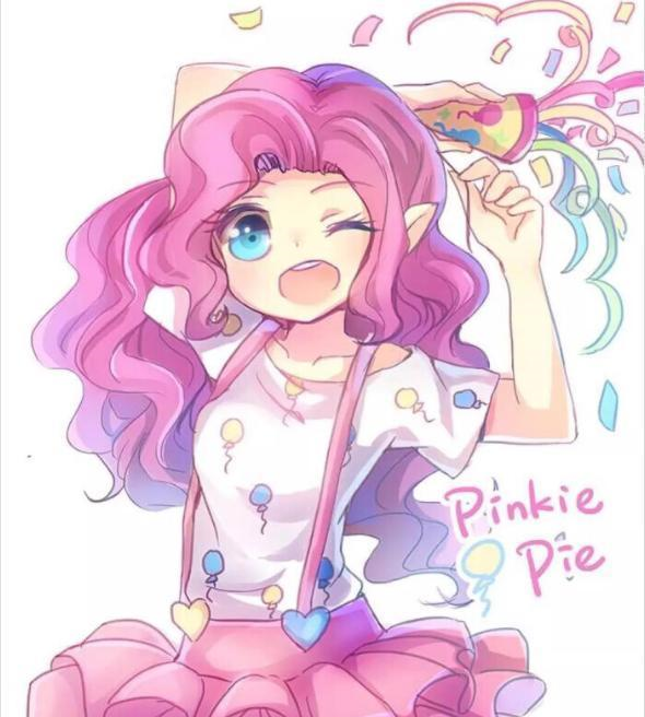 05萍琪派碧琪是被称为颜值担当的小马,本身是粉红色的身体,看起来比较