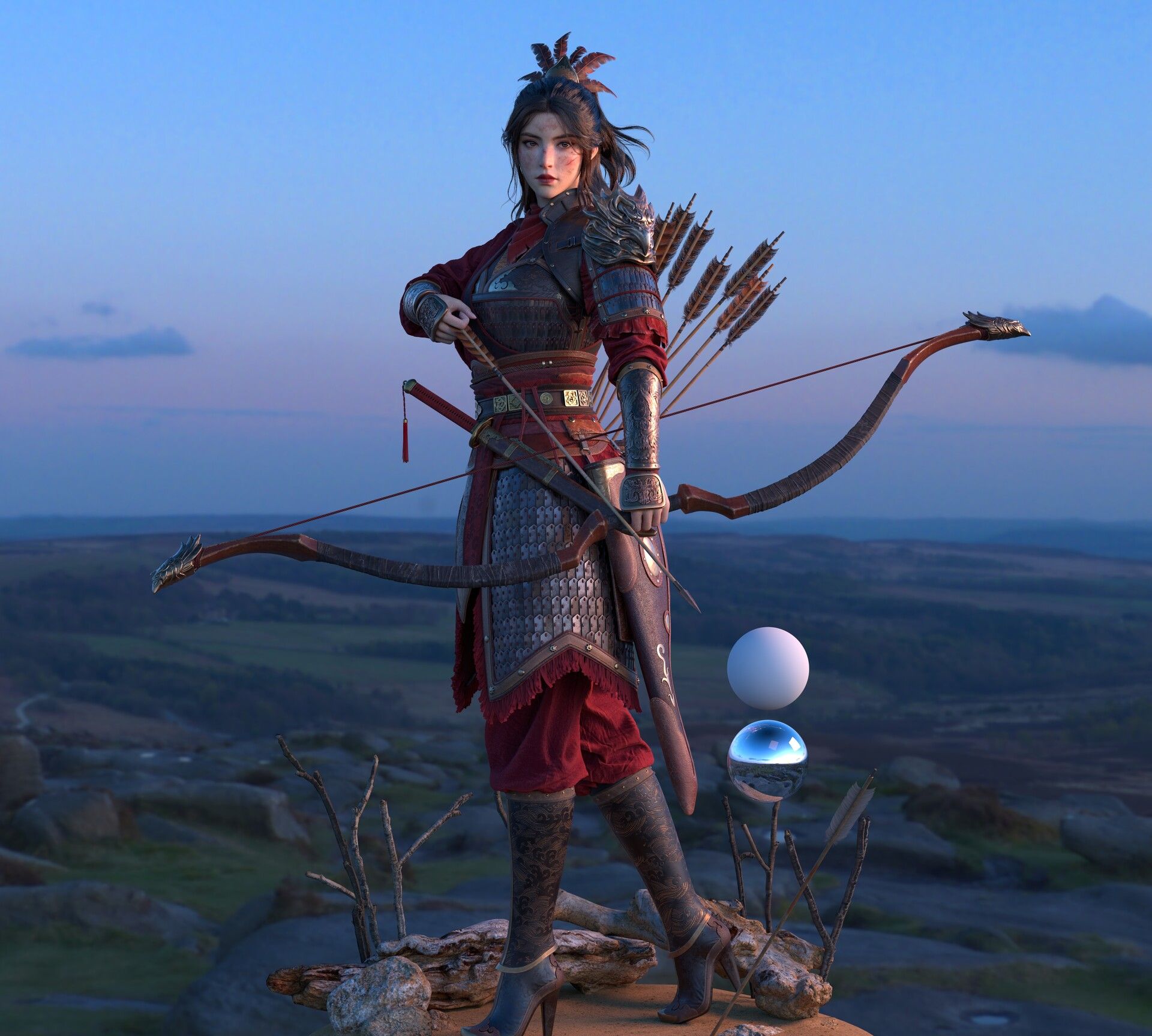 一组非常不错的3d人物模型作品!造型帅气风格多样不要错过哦!