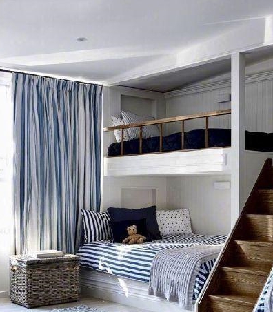 儿童房上下铺这样设计,孩子们争着早睡!网友:上铺谁抢到谁睡