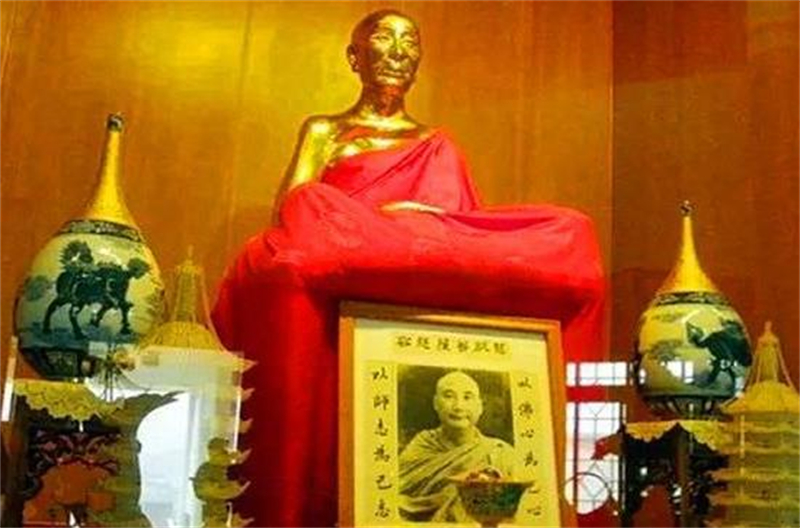 在台湾省保存的第一位肉身不朽菩萨慈航法师