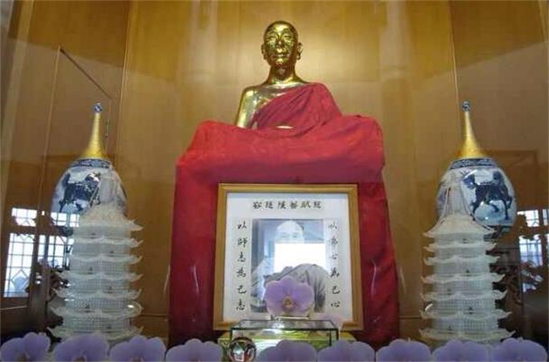 在台湾省保存的第一位肉身不朽菩萨慈航法师