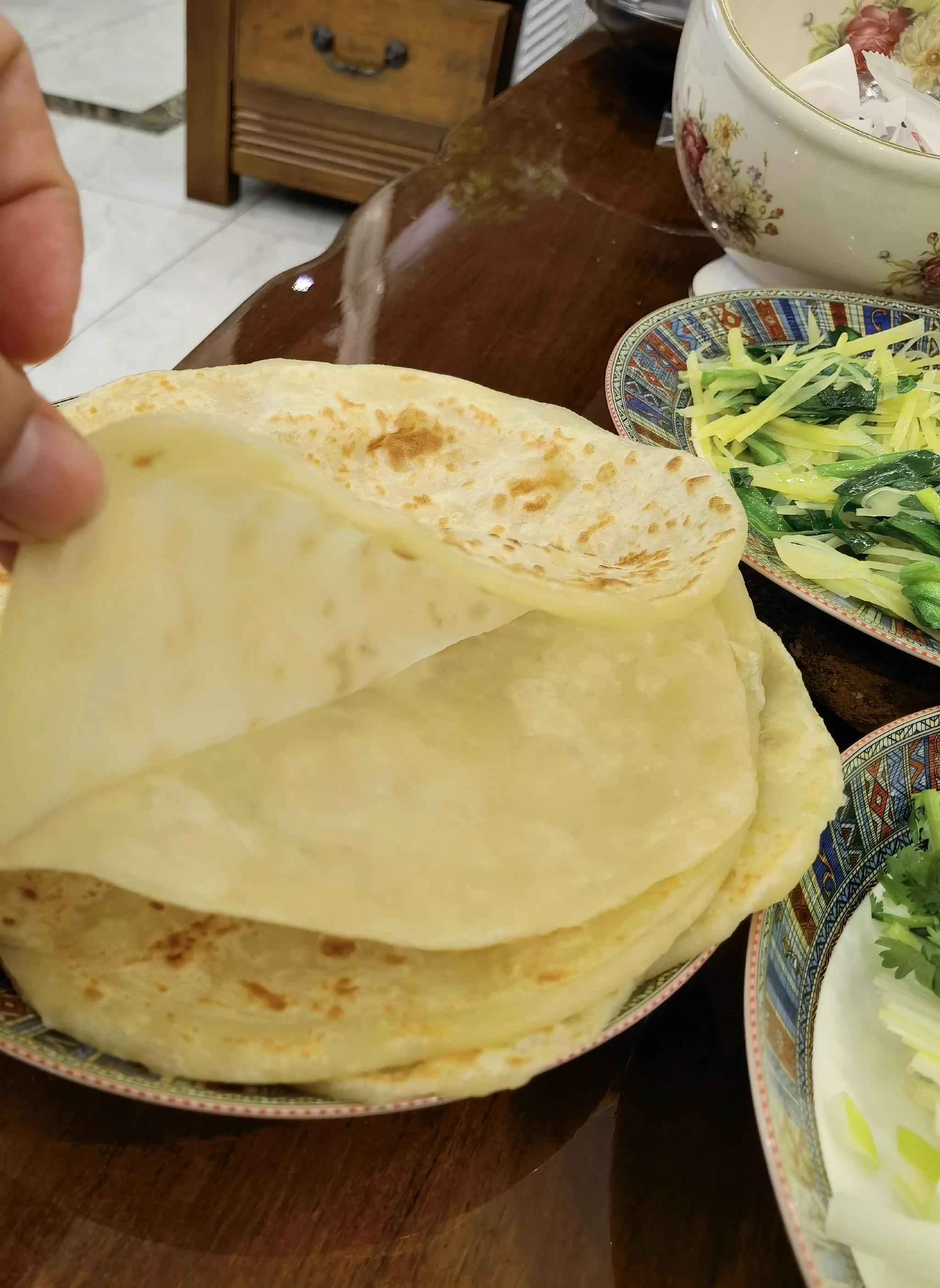 分享我的美食做法烙春饼