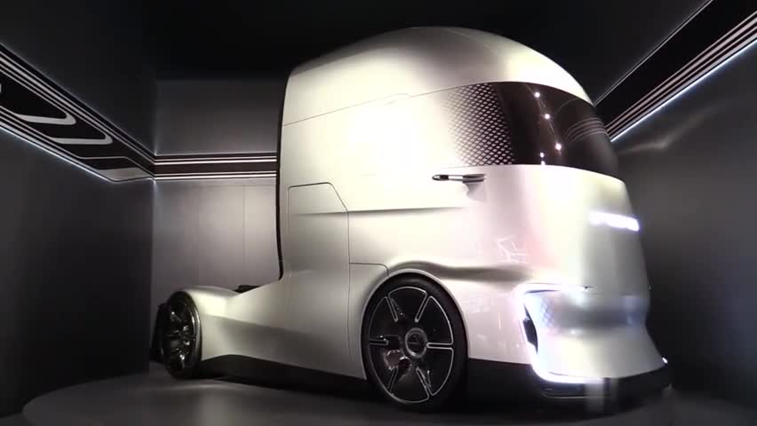 福特概念卡车F-Vision，L4级自动驾驶，外观真的太科技了